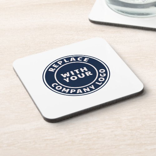 Modern Business Logo Corporate Custom Beverage Coaster