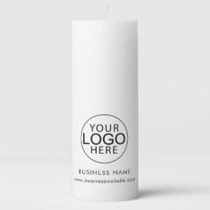 Modern Business Logo Corporate Custom Pillar Candle