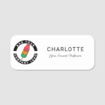 Modern Business Logo Corporate Employees Custom Name Tag