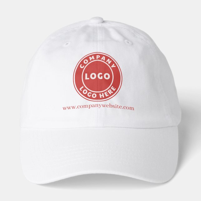 Modern Business Logo Corporate Event Swag Custom Hat (Front)
