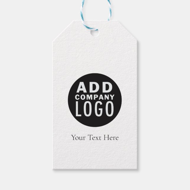 Modern Business Logo Corporate  Gift Tags (Front)