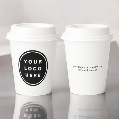 Modern Business Logo Corporate Professional Paper Cups