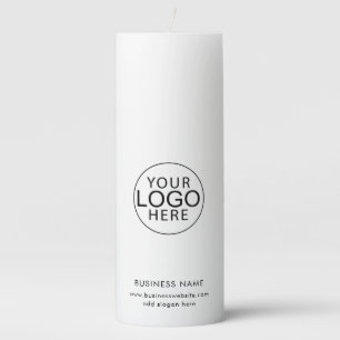 Modern Business Logo Corporate Promotional Custom Pillar Candle