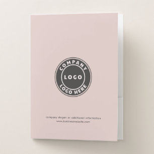 Modern Business Logo Corporate Simple Pocket Folder