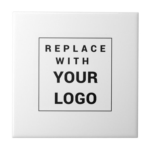 Modern Business Logo Custom Ceramic Tile (Front)