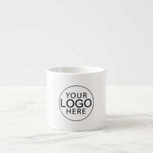 Modern Business Logo Custom Corporate Giveaway Espresso Cup