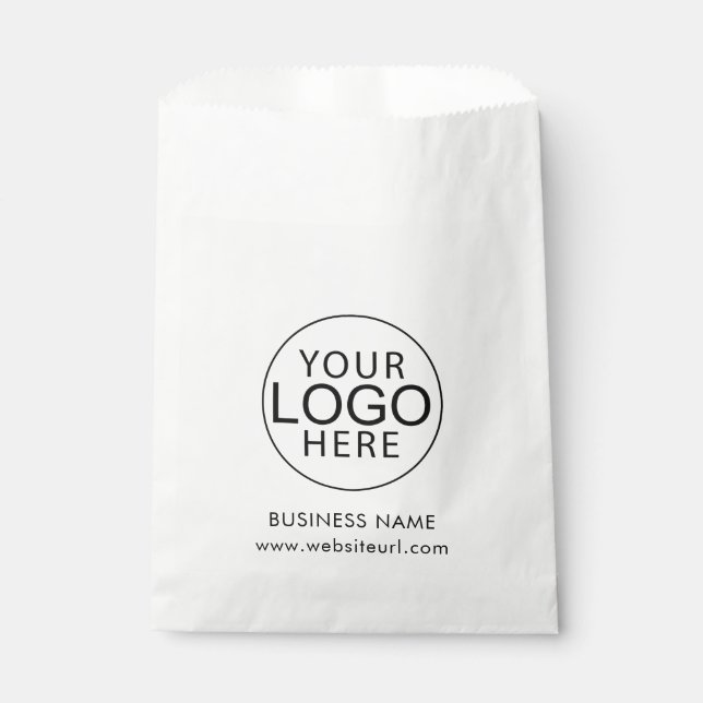 Modern Business Logo Custom Favor Bag (Front)