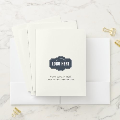 Modern Business Logo Custom Presentation Folder 