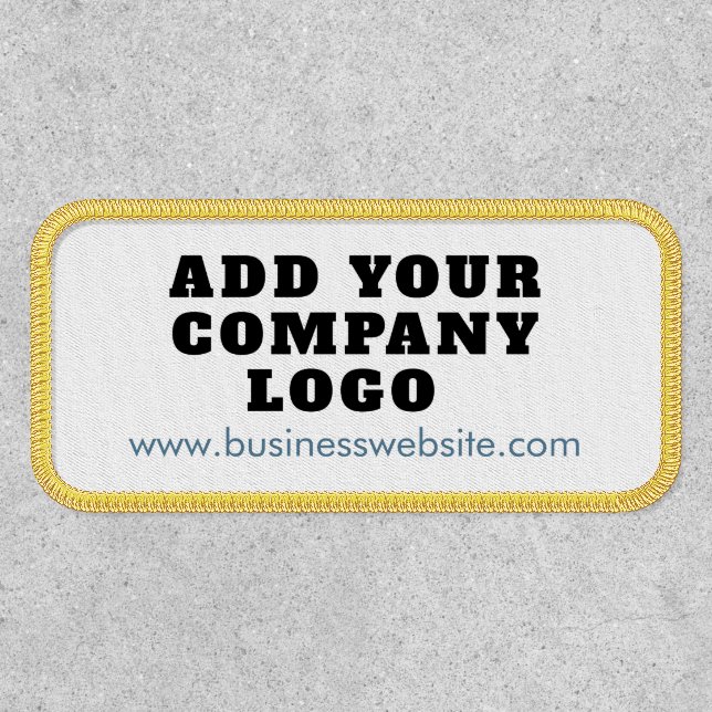 Modern Business Logo Elegant Coworkers Custom Patch (Front)