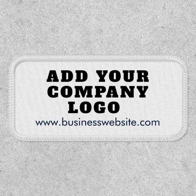 Modern Business Logo Elegant Employees Custom Patch (Front)