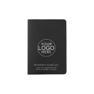 Modern Business Logo Employees Custom Passport Holder