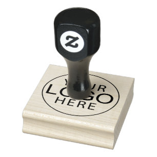 Modern Business Logo Employees Custom Rubber Stamp