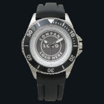 Modern Business Logo Employees  Custom Watch<br><div class="desc">Add your company logo and brand identity to this watch by clicking the "Personalize" button above. These brand-able watches can advertise your business as employees use them and double as a corporate swag. Available in other colors and sizes. No minimum order quantity and no setup fee. Order as many or...</div>