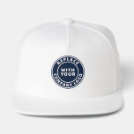 Modern Business Logo Employees Swag Snap Back Hat<br><div class="desc">Add your business logo to replace this placeholder logo image with yours to effortlessly market your business or as a swag for a corporate event. Square logos are also perfect to replace this placeholder logo. Click on the "Personalize" button to upload your brand logo. A great cost saving option for...</div>