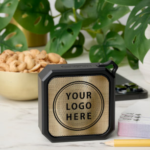 Modern Business Logo Gold Bluetooth Speaker