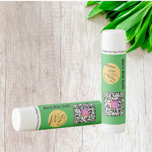 Modern Business Logo Instagram Qr Code Promotional Lip Balm