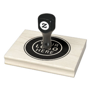 Modern Business Logo Invoice Office Custom Rubber Stamp