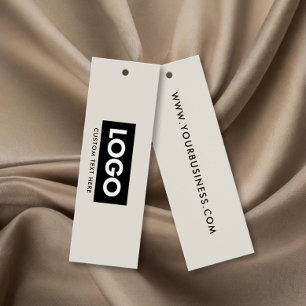 Modern Business Logo Label Clothing Hang Tag