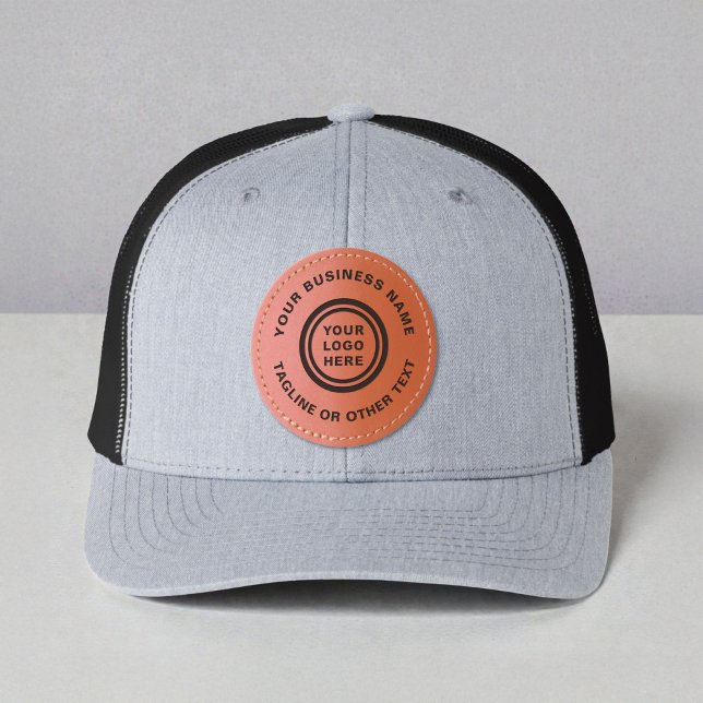 Modern Business Logo Leather Patch Hat (Creator Uploaded)