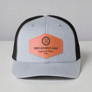 Modern Business Logo Leather Patch Hat