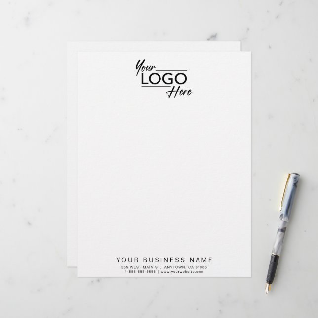 Modern Business Logo Letterhead (Front/Back In Situ)