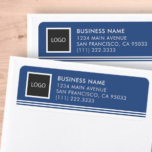 Modern Business Logo Mailing Return Address Label