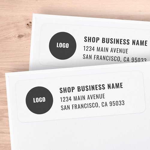 Modern Business Logo Mailing Return Address Label