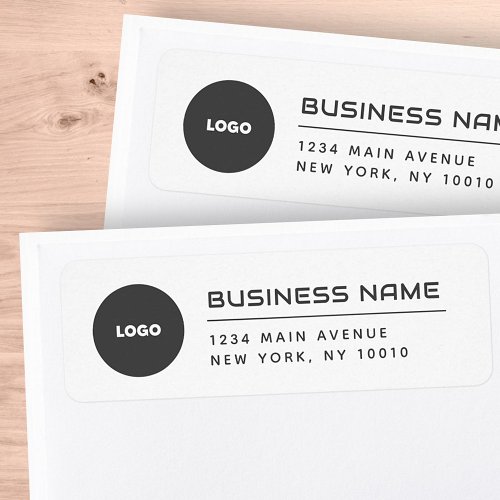 Modern Business Logo Mailing Return Address Label