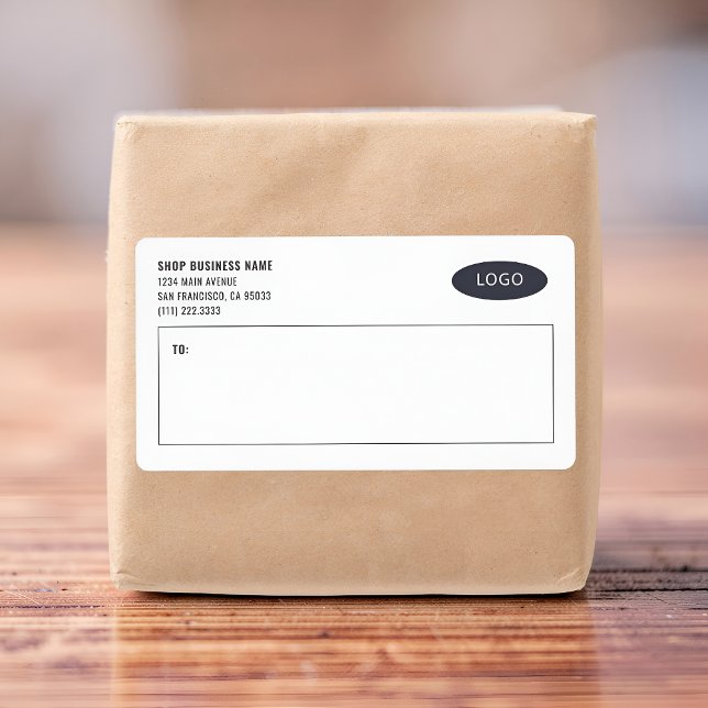 Modern Business Logo Mailing Shipping Labels (Creator Uploaded)