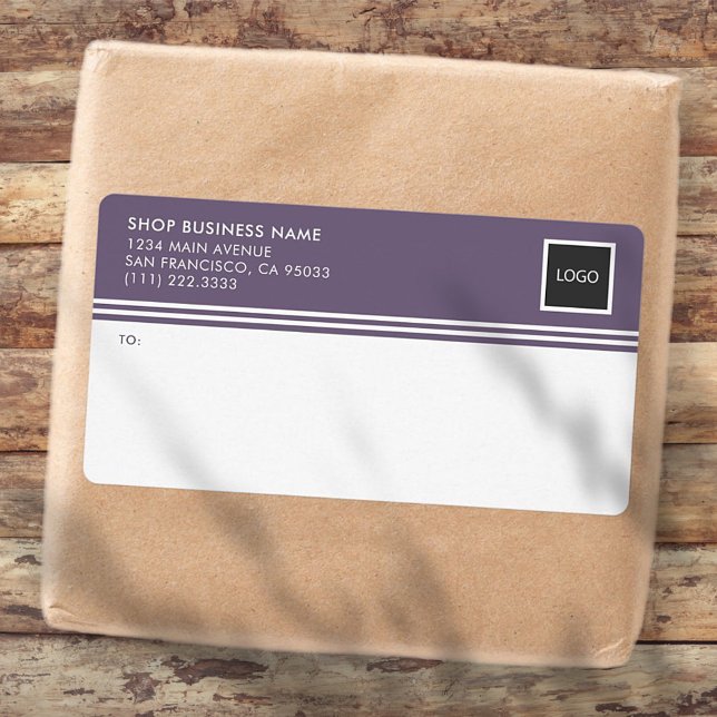 Modern Business Logo Mailing Shipping Labels (Creator Uploaded)