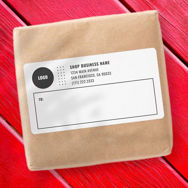 Modern Business Logo Mailing Shipping Labels (Creator Uploaded)