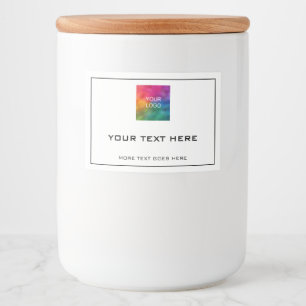 Modern Business Logo Minimal Template Professional Food Label