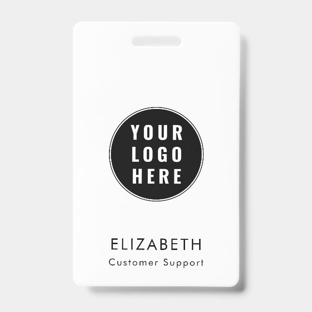 Modern Business Logo Minimalist Team Custom Badge (Front)