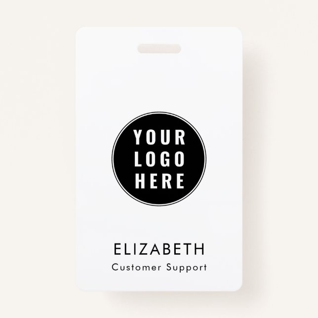 Modern Business Logo Minimalist Team Custom Badge (Front)