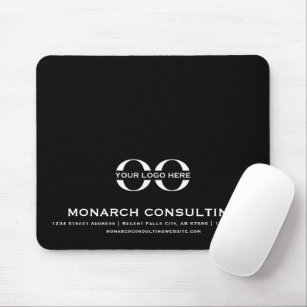 Modern Business Logo Mousepad with Contact Info