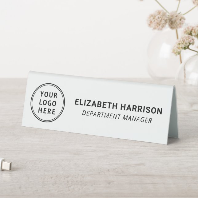 Modern Business Logo Name Table Tent (In SItu (Table))