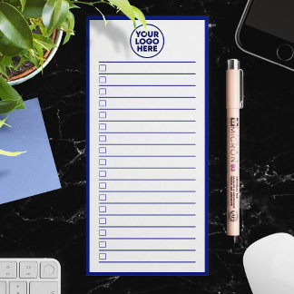 Modern Business Logo Navy Blue To Do List Magnetic Notepad