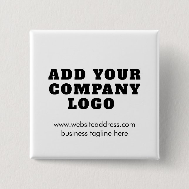 Modern Business Logo New Employee Custom Button (Front)