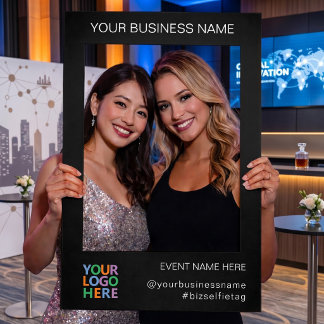 Modern Business Logo Personalized Promotional Selfie Frame