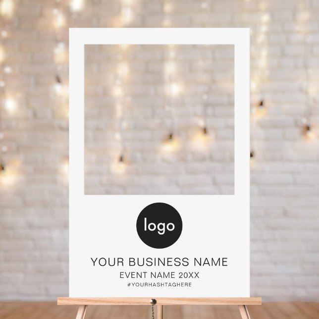 Modern Business Logo Photo Selfie Frame Foam Board (Creator Uploaded)
