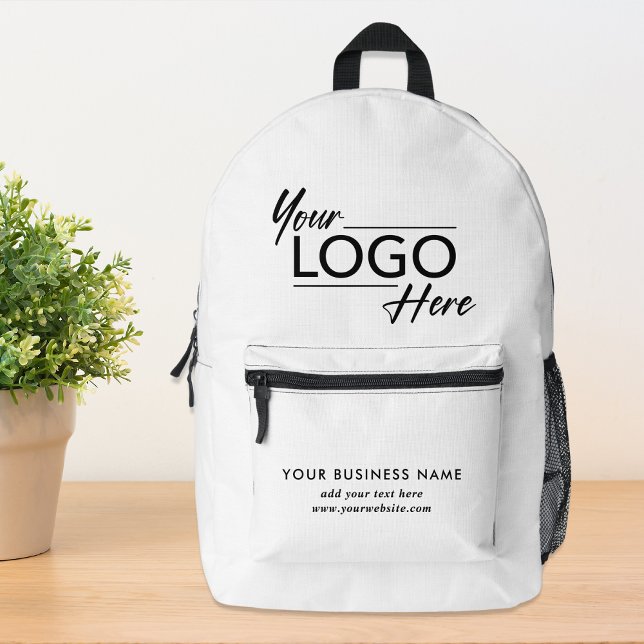 Modern Business Logo Printed Backpack (Creator Uploaded)