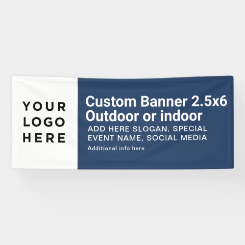 Modern Business Logo Professional 25x6 Banner