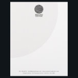 Modern Business Logo Professional Letterhead<br><div class="desc">A classy business logo design with your business details. Perfect for small and large corporate businesses. Professional and clean modern letterhead design.</div>