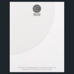 Modern Business Logo Professional Letterhead<br><div class="desc">A classy business logo design with your business details. Perfect for small and large corporate businesses. Professional and clean modern letterhead design.</div>
