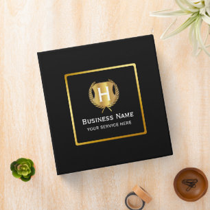 Modern Business Logo Promotional Branding 3 Ring Binder
