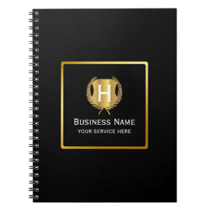 Modern Business Logo Promotional Branding Notebook