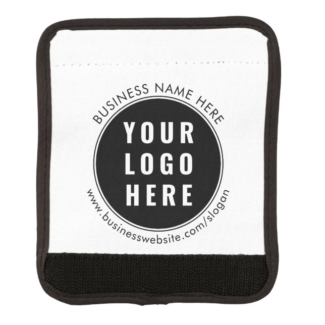 Modern Business Logo Promotional Custom Swag Luggage Handle Wrap (Front)