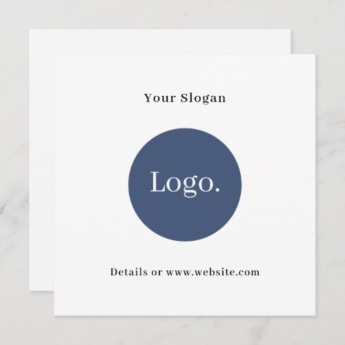 Modern Business Logo Promotional Stationery Note Card