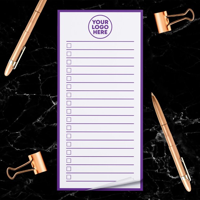 Modern Business Logo Purple To Do List Magnetic Notepad (Modern Business Logo Purple To Do List Magnetic Notepad)