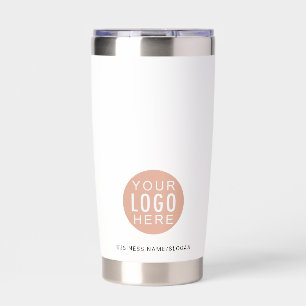 Modern Business Logo QR Code and Website Insulated Tumbler